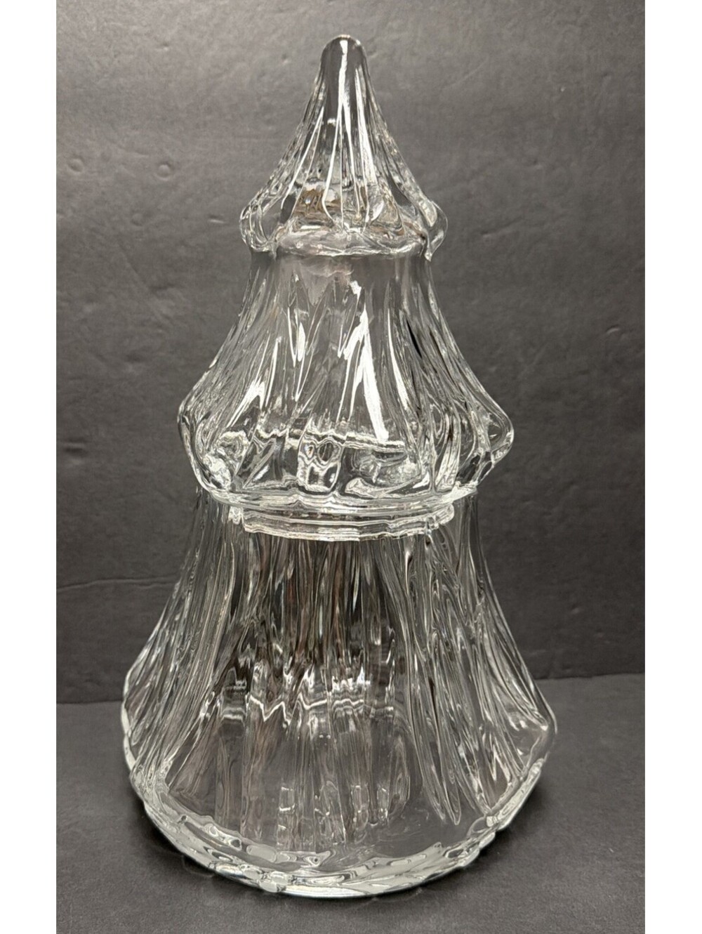 Vintage Royal Limited Crystal Glass Christmas Tree Apothecary Candy Jar Slovenia